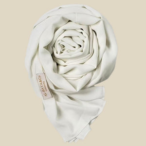 LIGHTWEIGHT MEDINA SILK HIJAB - WHITE